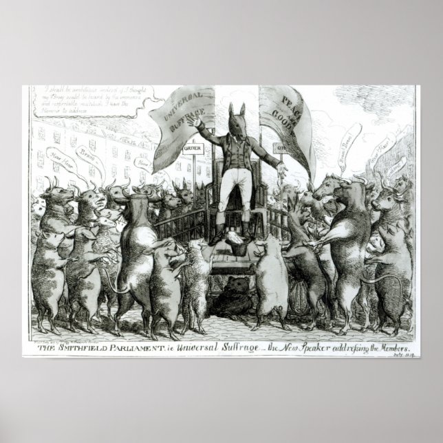 Das Smithfield-Parlament: Universelles Wahlrecht Poster (Vorne)