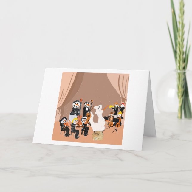 Das Snow ⛄️ People Orchestra Dankeskarte (Vorderseite)