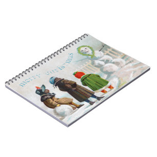 Das Snowman Spiral Foto Notebook Notizblock
