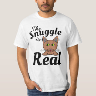 Das Snuggle ist ein echtes Niedliches Cat T-Shirt