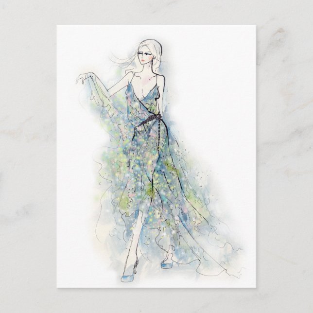 Das Sommerkleid Postkarte (Vorderseite)