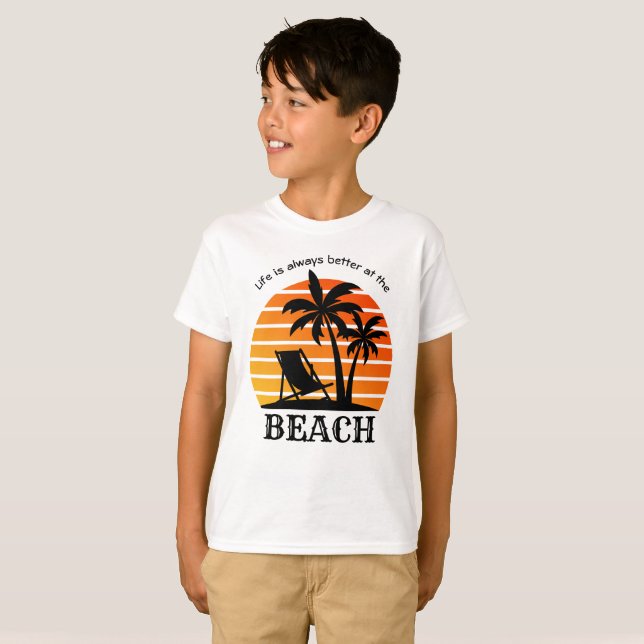 Das Sommerurlaubsleben am Strand ist immer besser T-Shirt (Vorne ganz)