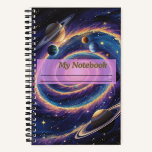 Das Sonnensystem Galaxie Notizbuch