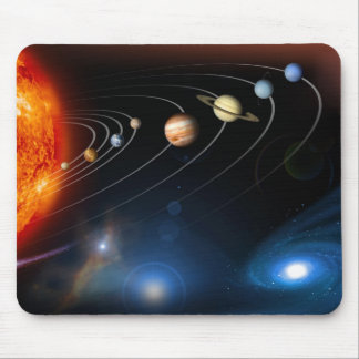 Das Sonnensystem und über Mousepad hinaus