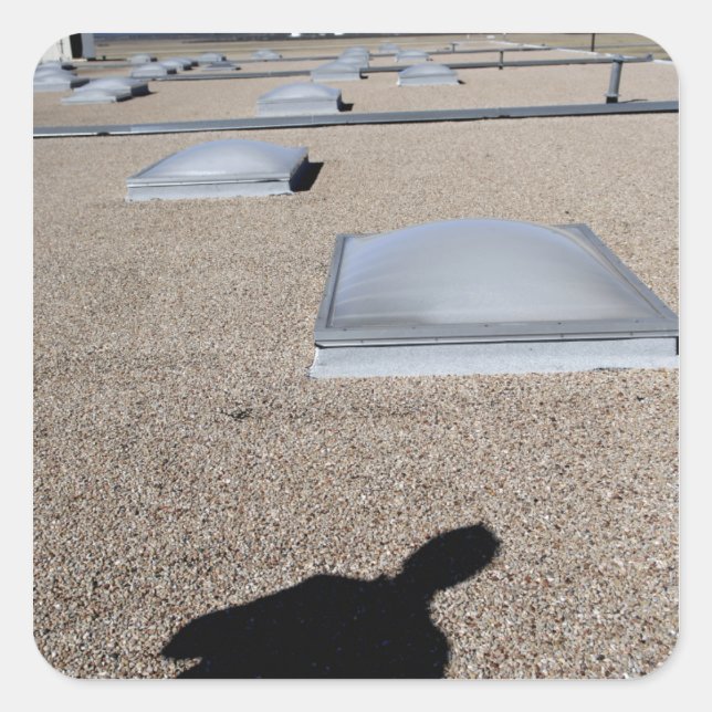 Das Sonnentag-Beleuchtungssystem Quadratischer Aufkleber (Vorderseite)