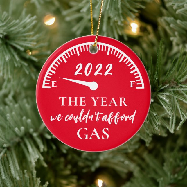 Das sonnige Jahr, in dem wir uns Gas 2022 nicht le Keramik Ornament (Baum)