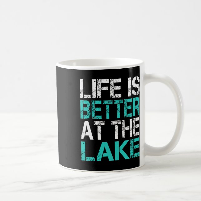 Das sonnige Leben am See Camping Summer Va Kaffeetasse (Rechts)