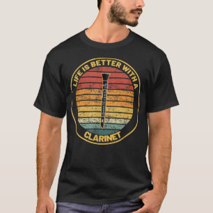 Das sonnige Leben ist besser mit Klarinette, Klari T-Shirt