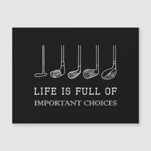 Das sonnige Leben ist voll von wichtigen Optionen  Magnetkarte