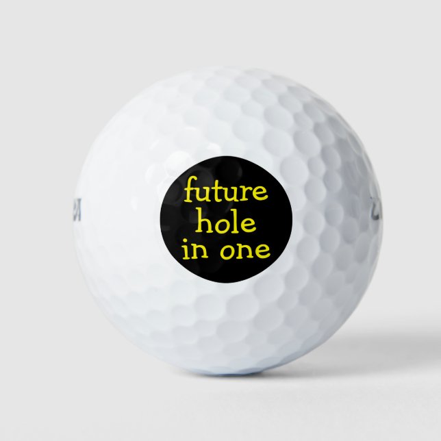 Das sonnige Loch in einem Golfplatz Golfball (Vorderseite)