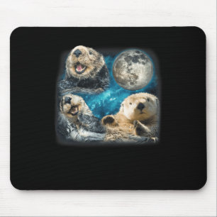 Das sonnige Meer wird mit dem Mamma-Tier für Fam. Mousepad