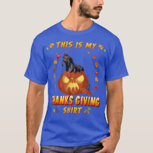 Das sonnige Pferd im Kürbisherbst ist mein Dank T-Shirt