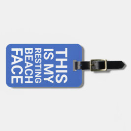 Das sonnige Strandbild | Blue Travel Gepäckanhänger