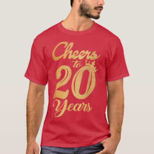 Das sonnige Trinken freut sich auf die 20-jährige T-Shirt