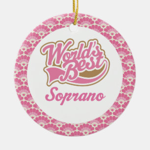 Das Sopran-Geschenk-Verzierung der Welt beste Keramik Ornament