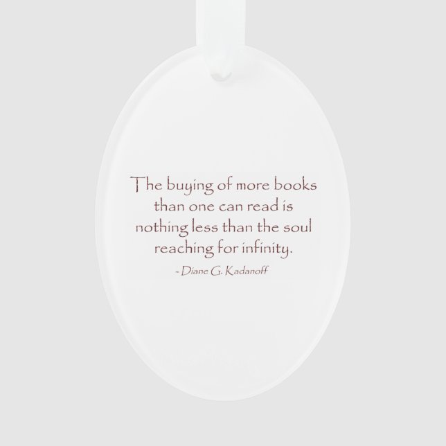 Das Soul, das für Unendlichkeit erreicht Ornament (Vorderseite)