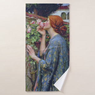 Das Soul der Rose, John William Waterhouse Badehandtuch