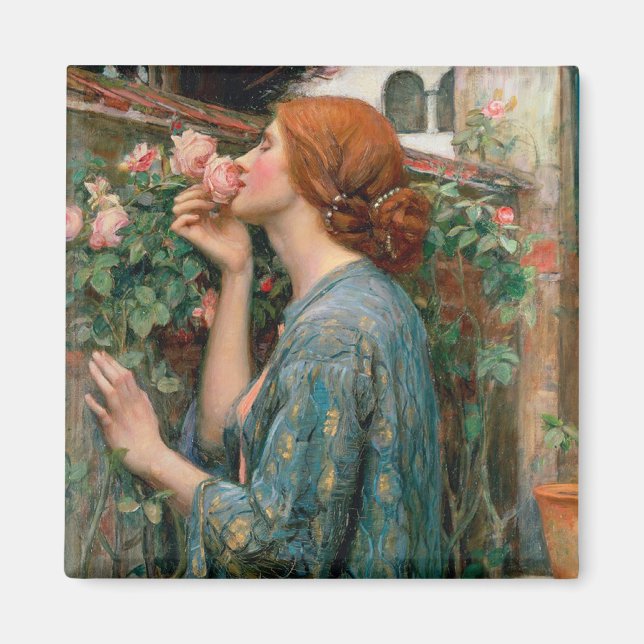 Das Soul der Rose - John William Waterhouse Magnet (Vorne)