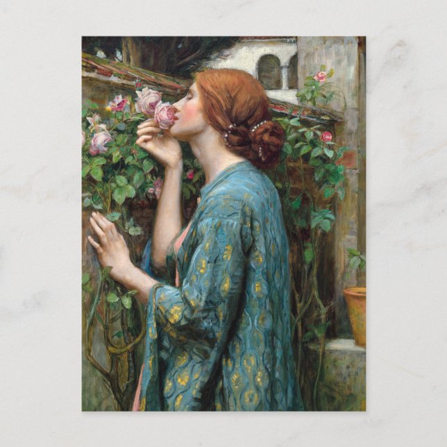 Das Soul der Rose | John William Waterhouse Postkarte (Vorderseite)