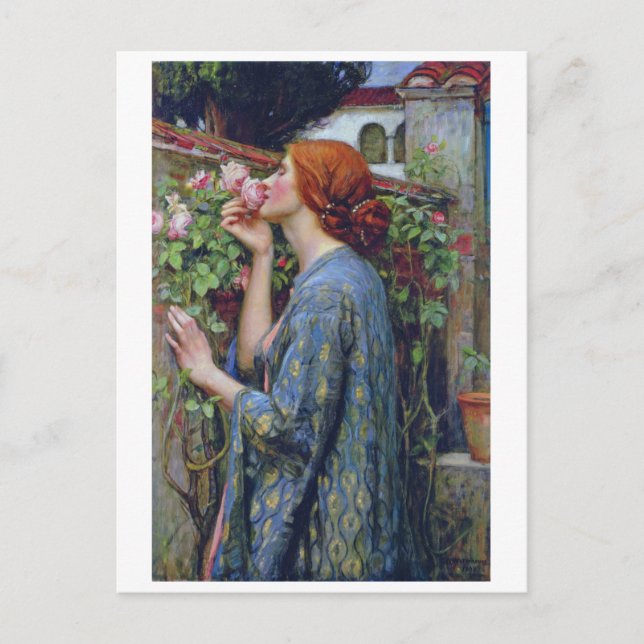 Das Soul der Rose, John William Waterhouse Postkarte (Vorderseite)