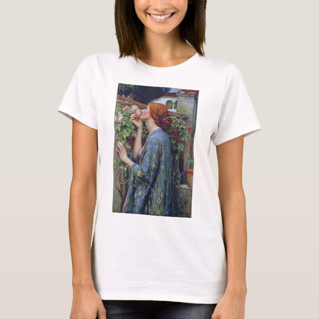 Das Soul der Rose, John William Waterhouse T-Shirt (Vorderseite)