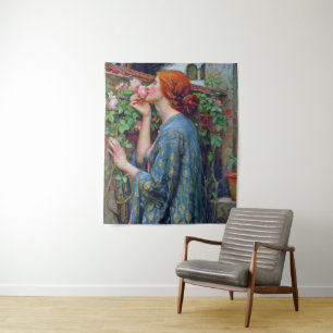 Das Soul der Rose, John William Waterhouse Wandteppich