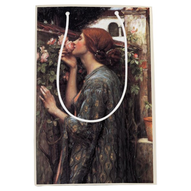 Das Soul der Rose (von John William Waterhouse) Mittlere Geschenktüte (Vorderseite)