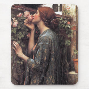 Das Soul der Rose (von John William Waterhouse) Mousepad
