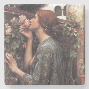 Das Soul der Rose (von John William Waterhouse) Steinuntersetzer