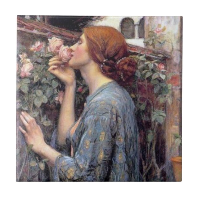 Das Soul der Rosen-Keramik-Fliesen Fliese (Vorderseite)