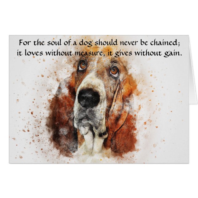 Das Soul eines Hundes - Basset Hound (Vorderseite (Horizontal))