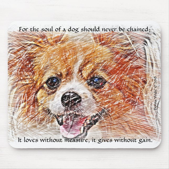 Das Soul eines Hundes - Chihuahua Mousepad (Vorne)