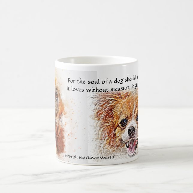 Das Soul eines Hundes Kaffeetasse (Mittel)