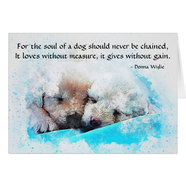 Das Soul eines Hundes - Welpen (Vorderseite (Horizontal))