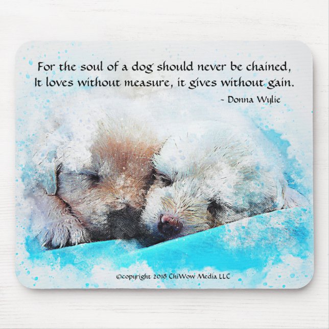 Das Soul eines Hundes - Welpen Mousepad (Vorne)