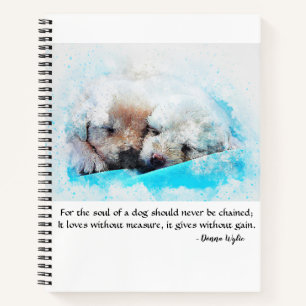 Das Soul eines Hundes - Welpen Notizbuch
