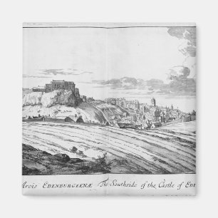 Das Southside des Schlosses von Edinburgh Magnet