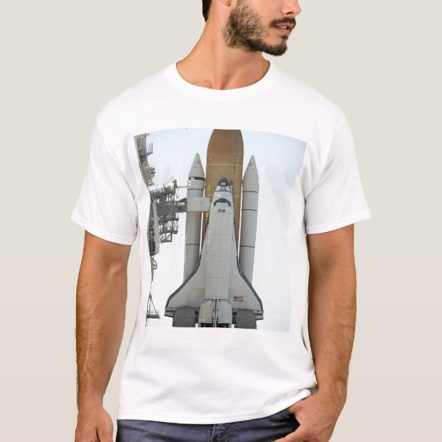 Das Space Shuttle Atlantis befindet sich auf dem L T-Shirt (Vorderseite)