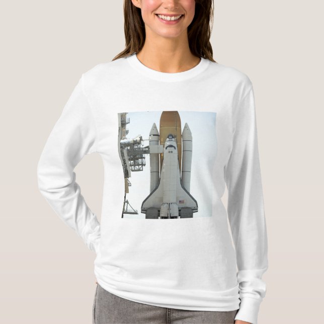 Das Space Shuttle Atlantis befindet sich auf dem L T-Shirt (Vorderseite)