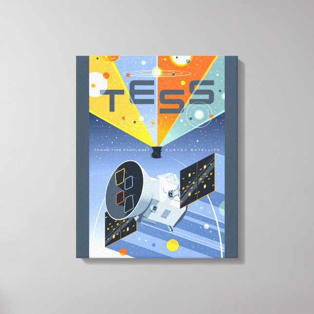 Das Space Telescope Poster. Leinwanddruck (Vorderseite)