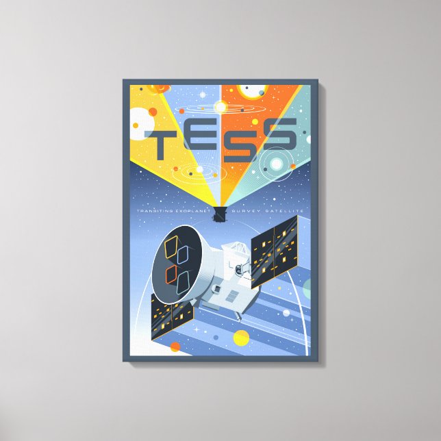 Das Space Telescope Poster. Leinwanddruck (Vorderseite)