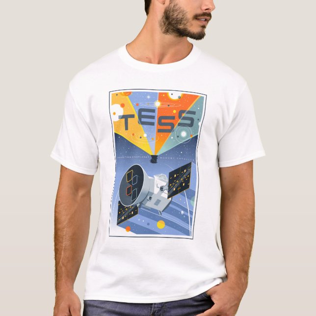 Das Space Telescope Poster. T-Shirt (Vorderseite)