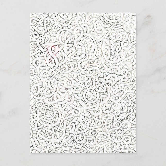 Das Spaghetti Träger Top Postkarte (Vorderseite)