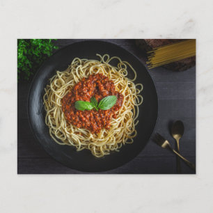 Das Spaghetti Träger Top Postkarte