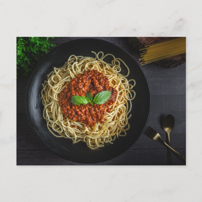 Das Spaghetti Träger Top Postkarte (Vorderseite)