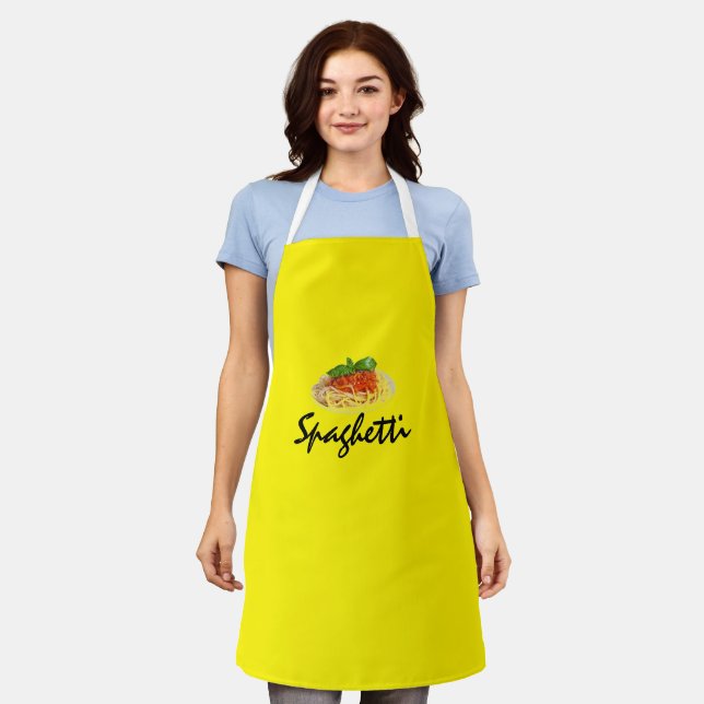 Das Spaghetti Träger Top Schürze (Getragen)
