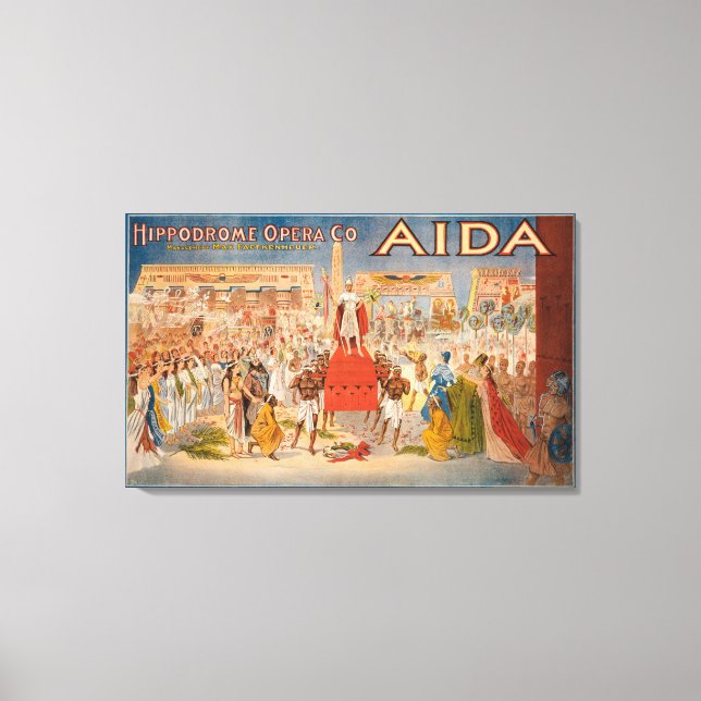 Das spektakuläre Theaterposter von Aida Leinwanddruck (Vorderseite)