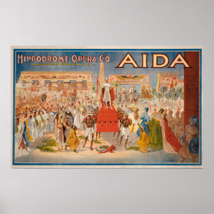 Das spektakuläre Theaterposter von Aida Poster