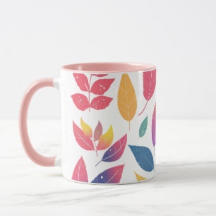 Das Spektrum der Blätter der Natur Tasse
