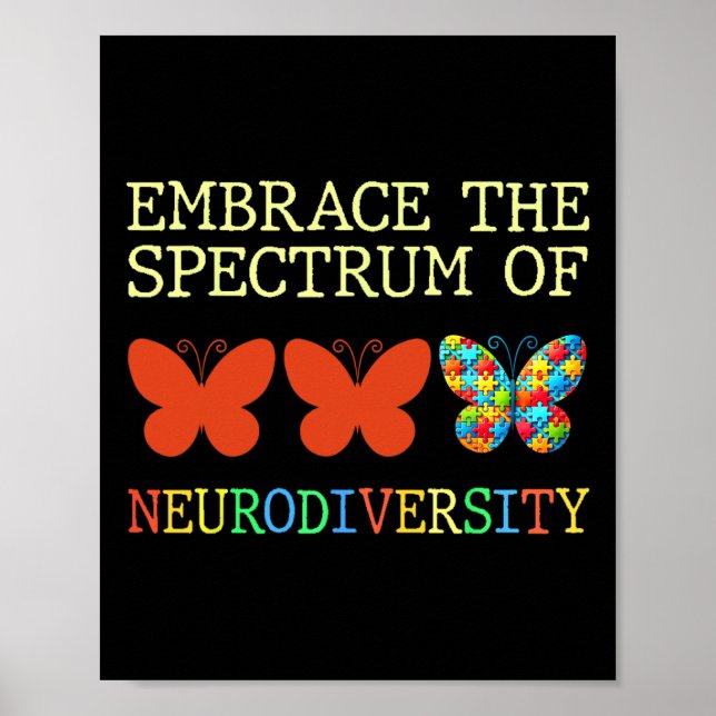 Das Spektrum des Autismus in der Neurovielfalt zu  Poster (Vorne)